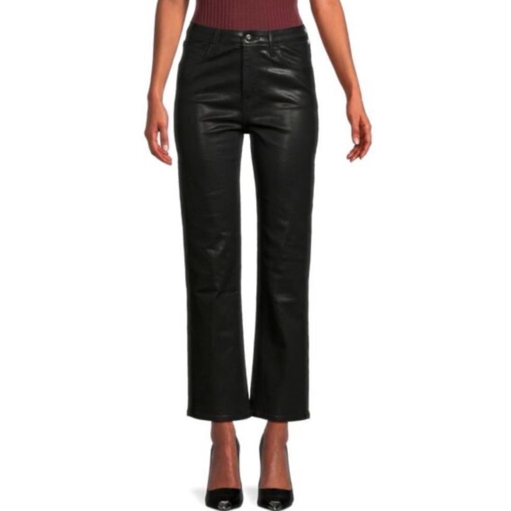 Jonathan Simkhai River Eco Stretch Vegan Leather Pant In Black 2